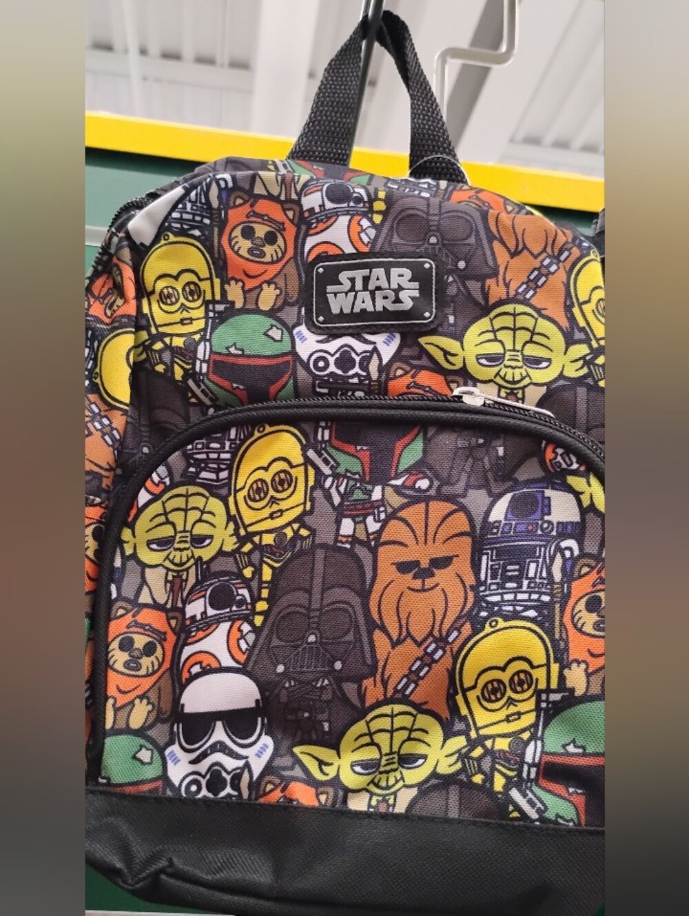 Star Wars Kids Black Orange Green Multicolor Character Backpack
